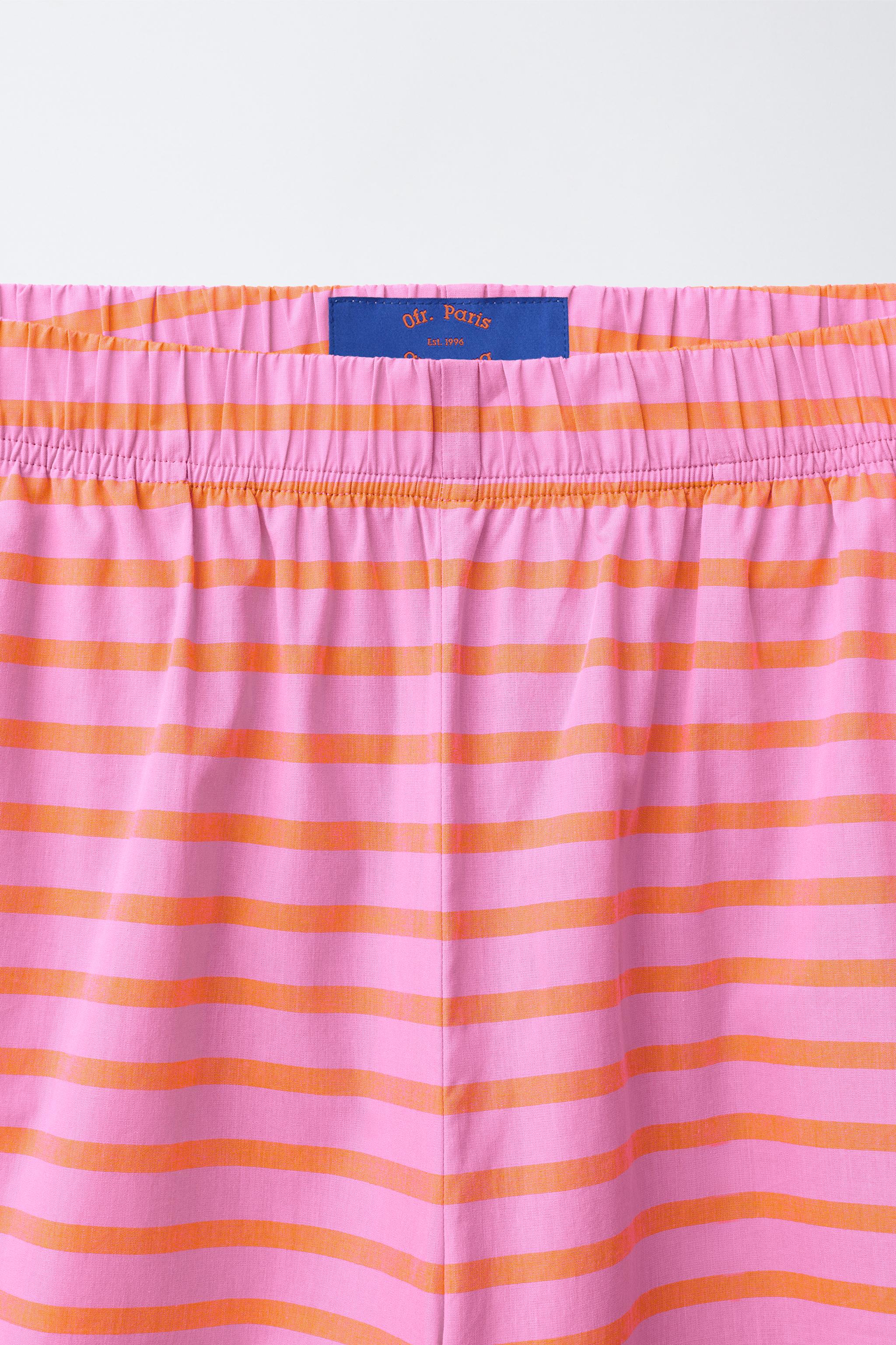 SHORT EN JACQUARD À RAYURES 0FR. PARIS X ZARA